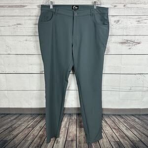 Zyia Pants Mens XXl Gray Chino Stretch‎ Active Office Golf Business Casual Light